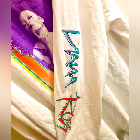 DIANA ROSS WHITE L/S GRAPHIC SHIRT SIZE XXL - Picture 5 of 5